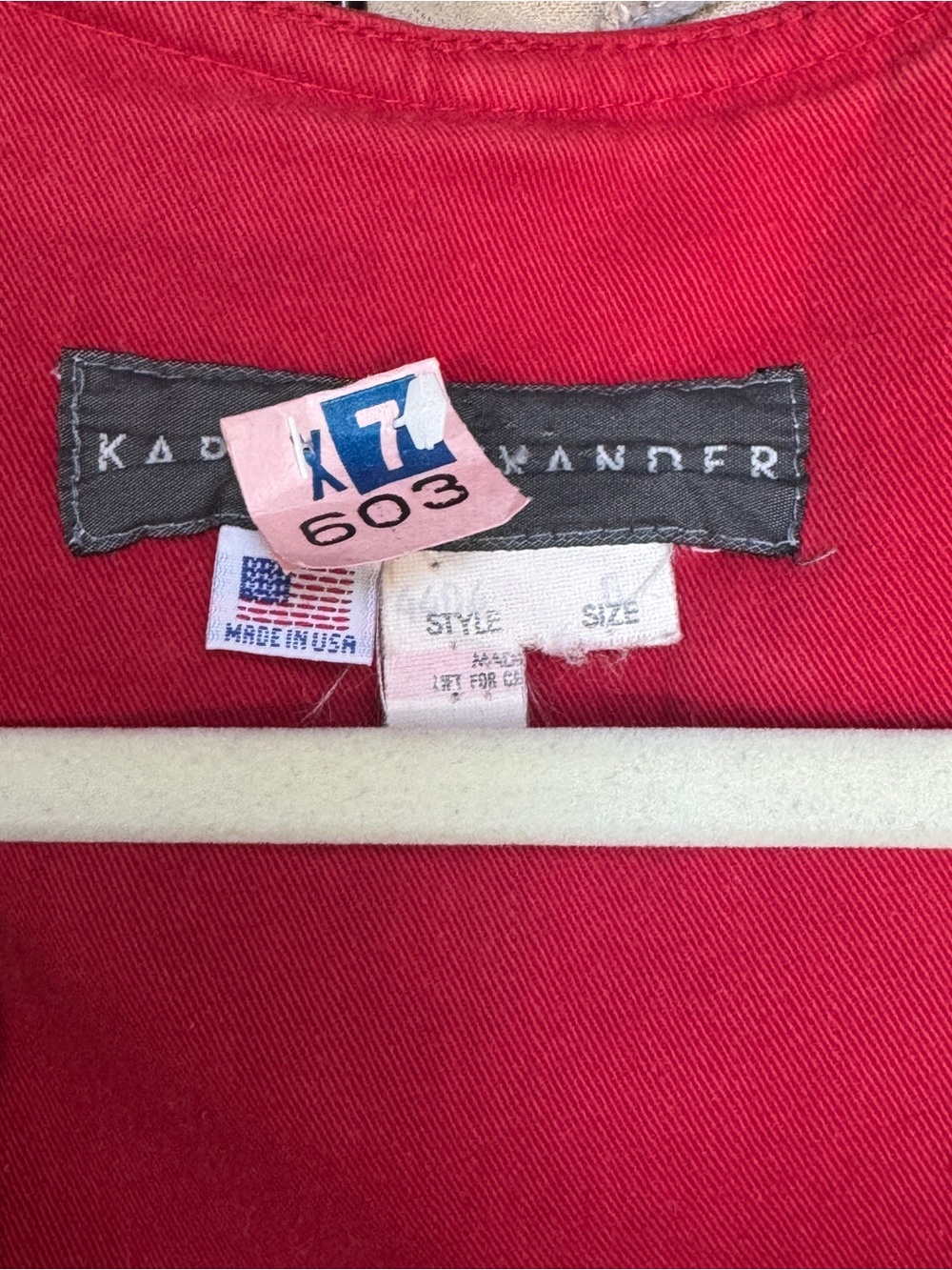 VTG 80's Karen Alexander Red Buckles & Buttons Jumpsuit - Picture 5 of 15